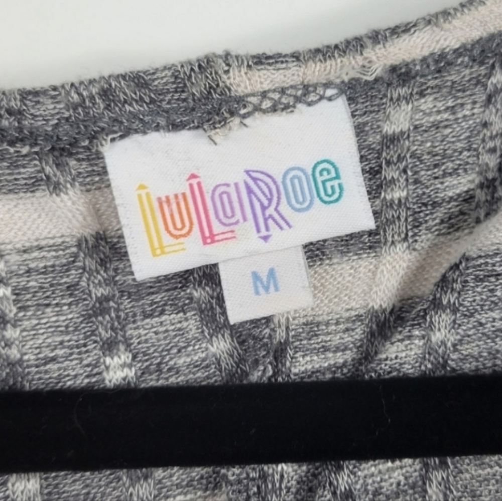 LULAROE LINDSAY Grey Sweater Cardigan Size Medium - Picture 3 of 3